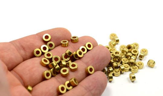 20 Pcs. Solid Brass 3x6mm, Inside Diameter 3 Circle Findings Z79