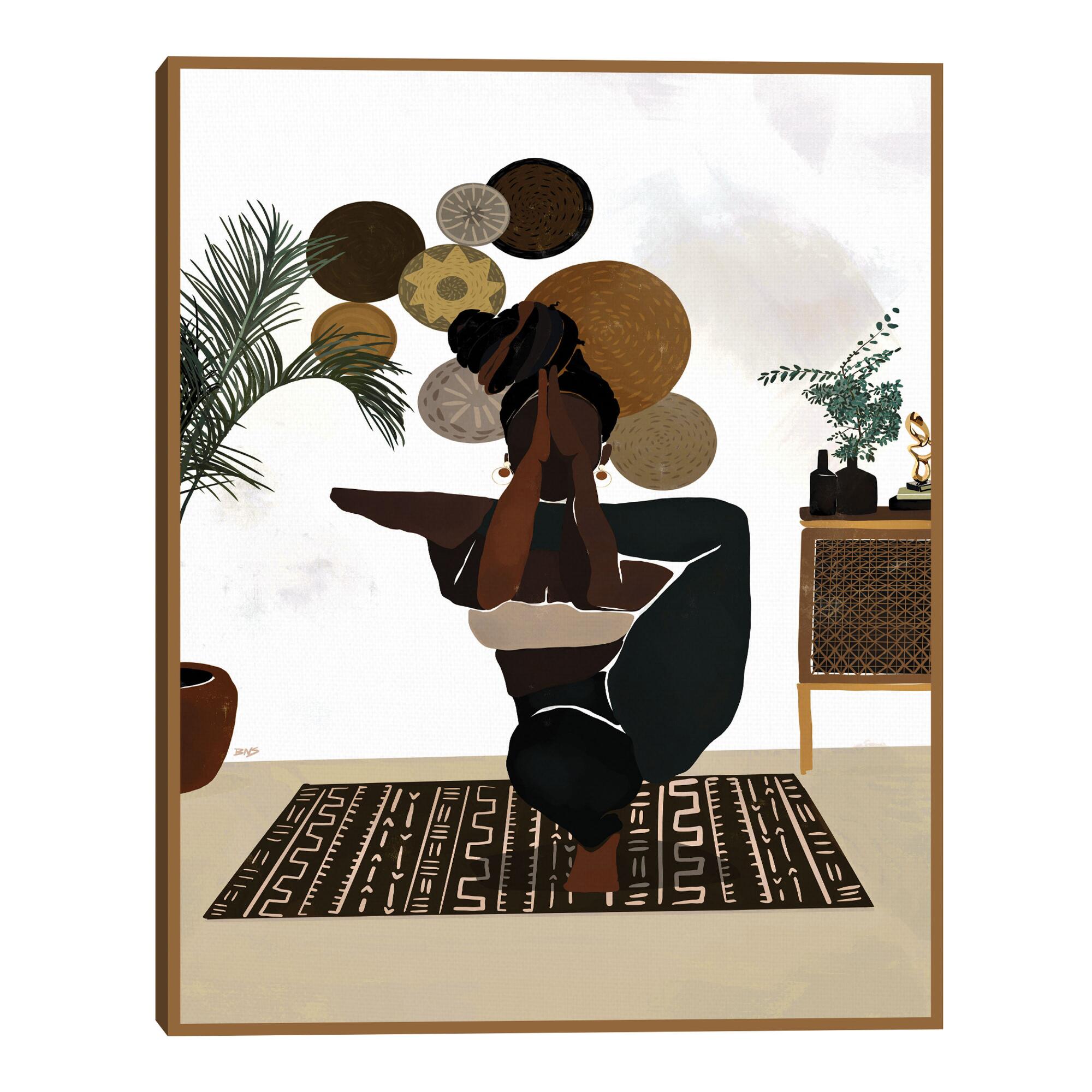 Balance by Bria Nicole Framed Canvas Wall Art: White/Multi by World Market