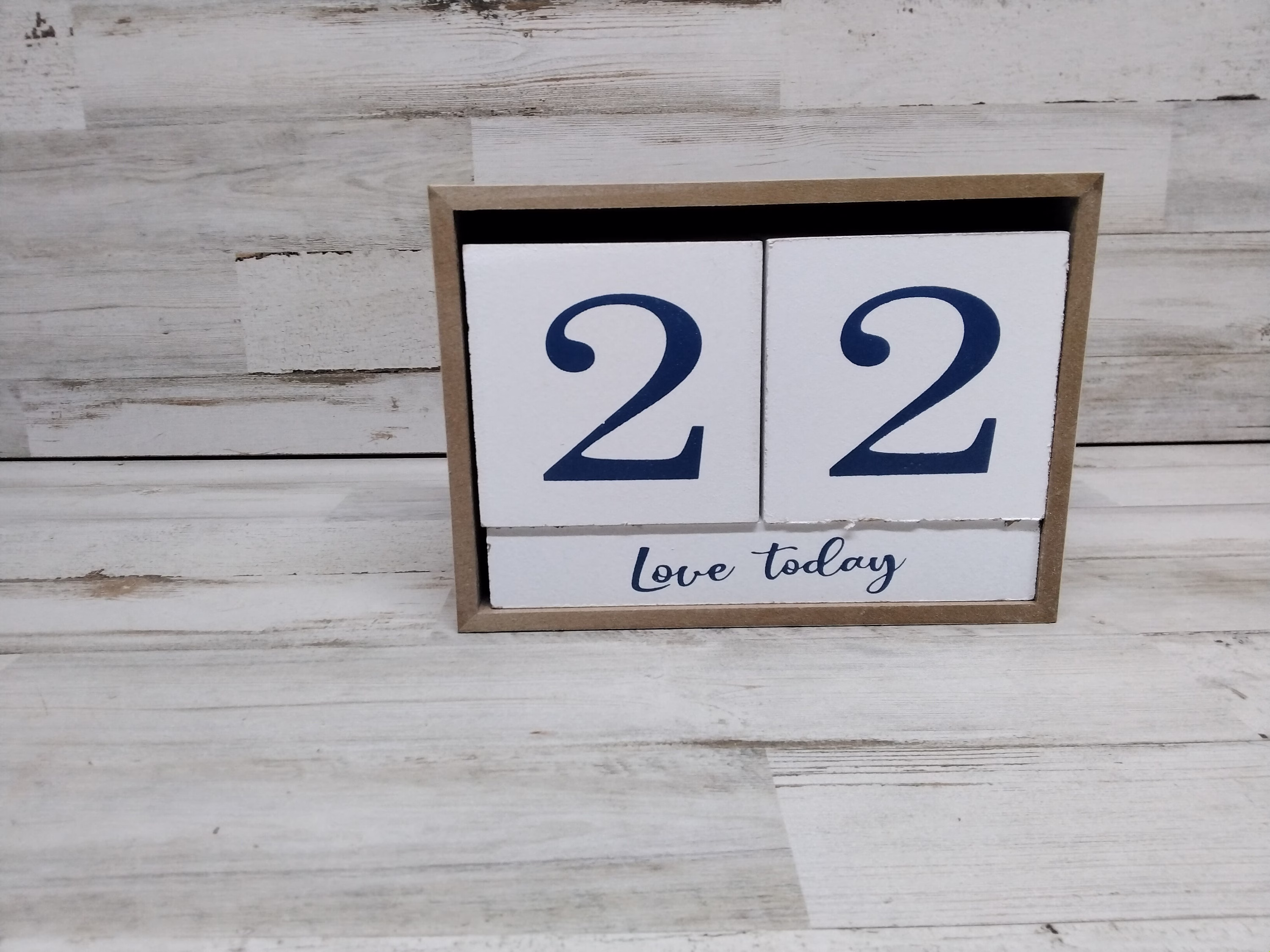 Block Calendar/Big Desk Farmhouse Decor Seashore