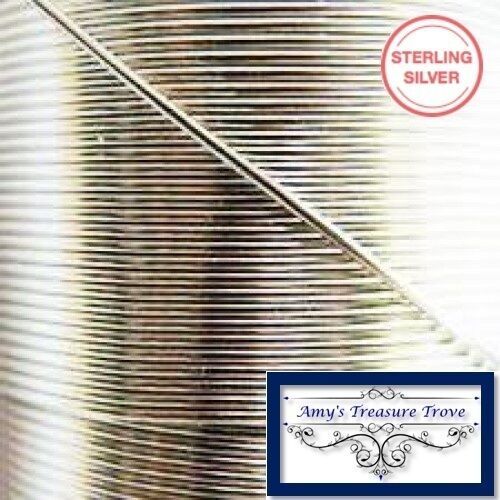 Sterling Silver .935 Wire 21 Gauge Half Hard Round Argentium