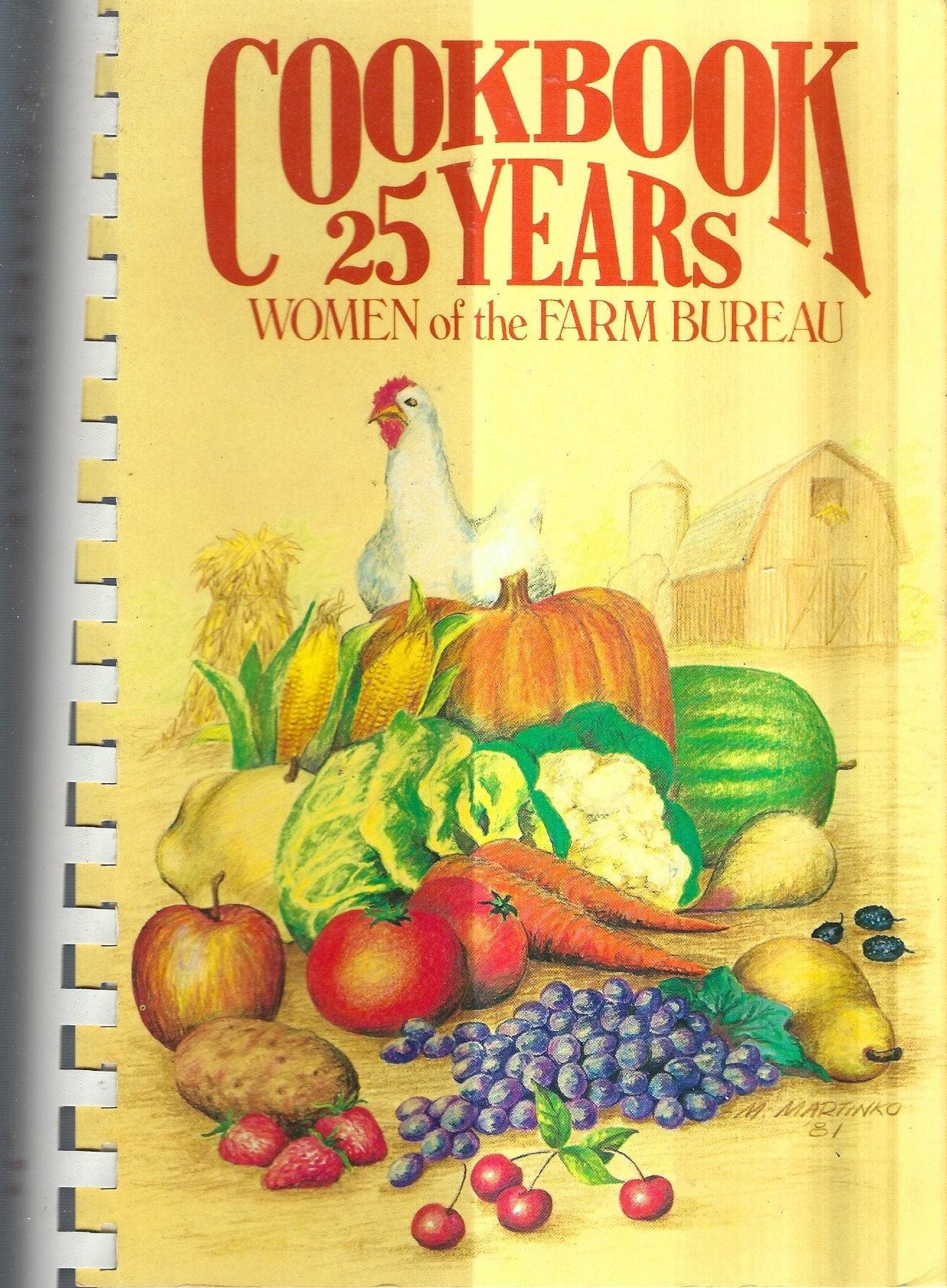 Edwardsville Illinois Vintage Women Of Farm Bureau Cookbook Il State-Wide Communities Favorite Recipes Collectible Spiral Bound Cook Book