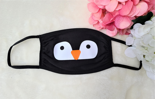 Penguin Adult Face Mask | Winter Christmas 100% Cotton Reusable