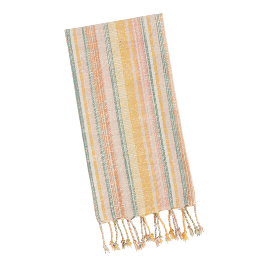 Multicolor Sunny Woven Stripe Kitchen Towel - Cotton by World Market