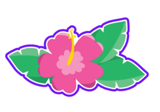 Luau Flower 01 Cookie Cutter, Flower, Hawaiian Cutter