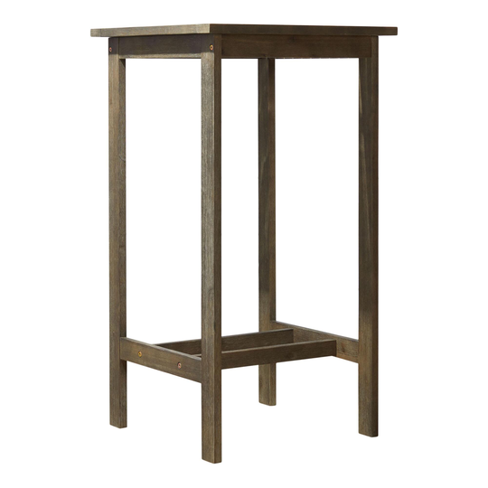 Distressed Driftwood Thomas Outdoor Patio Pub Dining Table: Gray by World Market