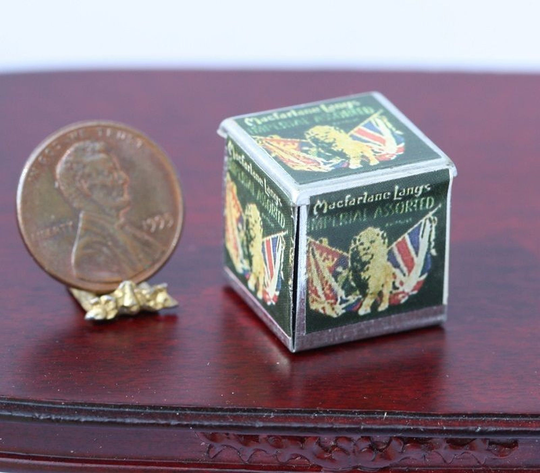 Dollhouse Miniature Tin Vintage Replica Biscuits
