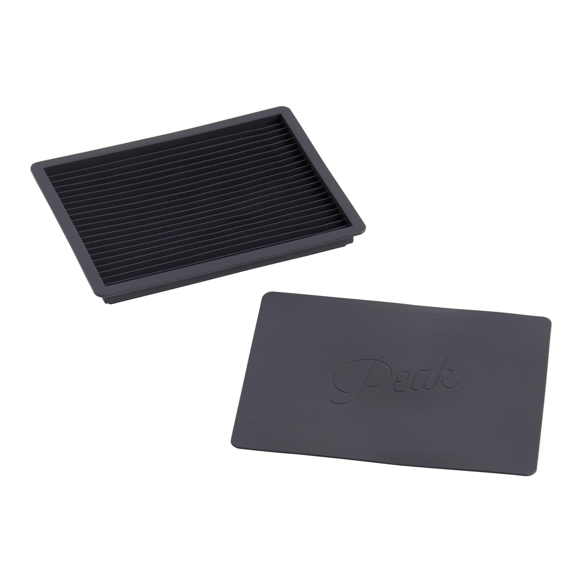 Peak Crushed Ice Tray: Gray - Silicone by World Market