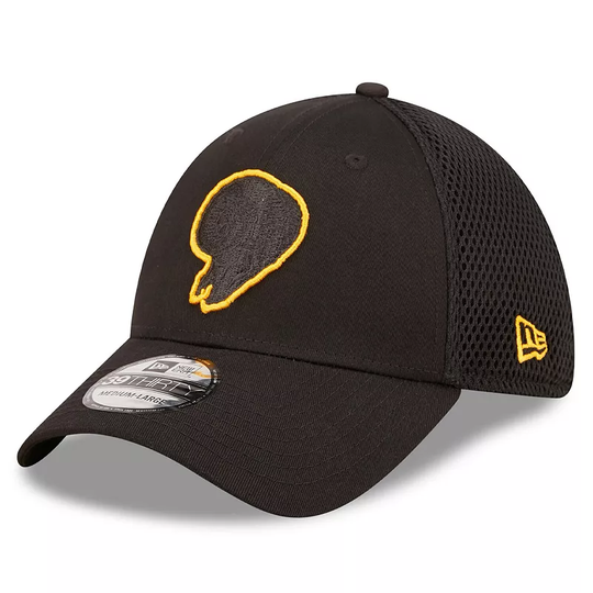 Men's New Era Black Los Angeles Rams Team Neo 39THIRTY Flex Hat, Size: Large/XL