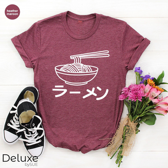 Japanese Food Shirt, Ramen Kawaii Harajuku Noodles Quotes Anime Gift Tee