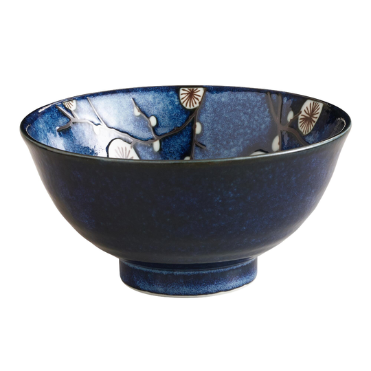 Blue Cherry Blossom Bowl Set Of 6 - Stoneware by World Market