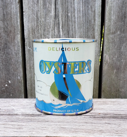 Oyster Tin Advertising Can Pint Gir Lore & Sons in Ridge Maryland