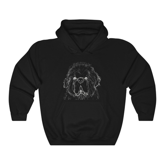 Newfoundland Dog Unisex Heavy Blend Hooded Sweatshirt - I Love My Newfie Cute Dog Clothes