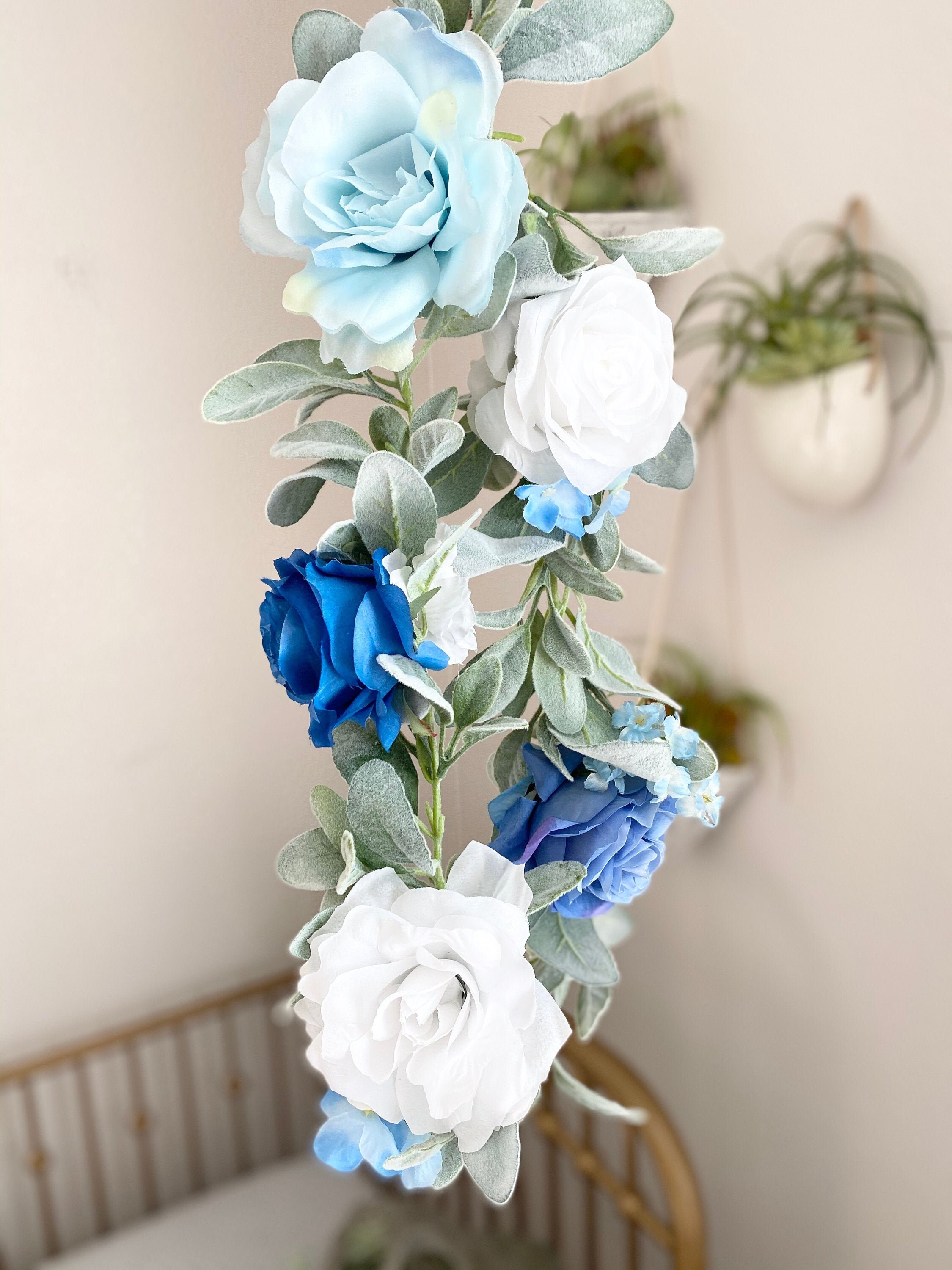 Boy Baby Shower Decoration Boy, Floral Garland, Decoration, Birthday Decor, High Chair Bridal