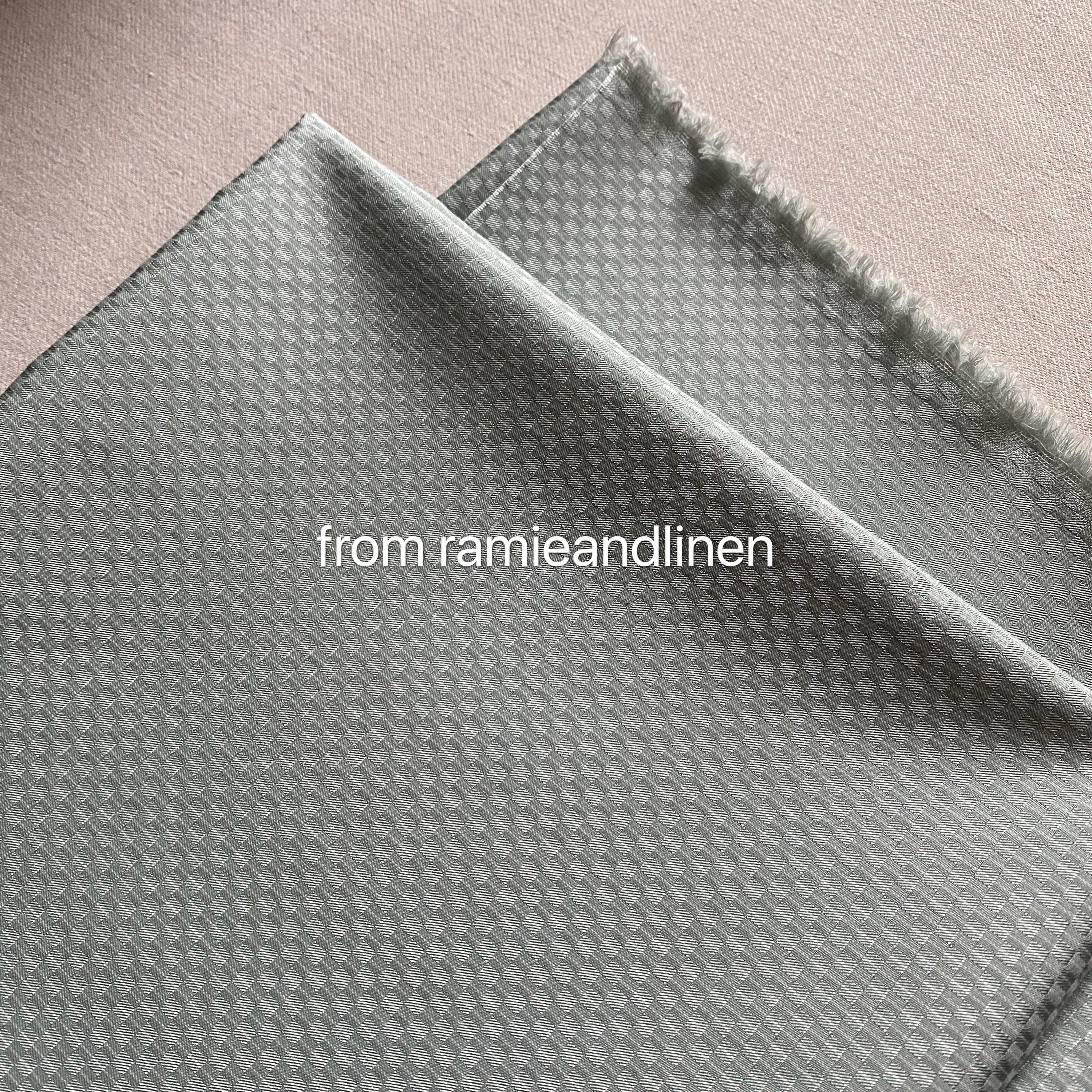 Silk Fabric, Silk Cotton Blend Jacquard Half Yard By 45 Wide
