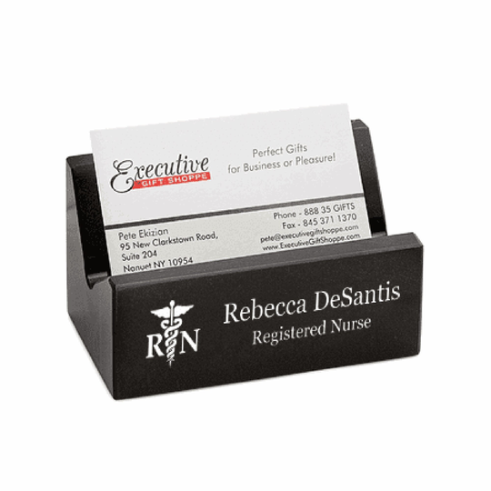Nurse's Desktop Business Card Holder