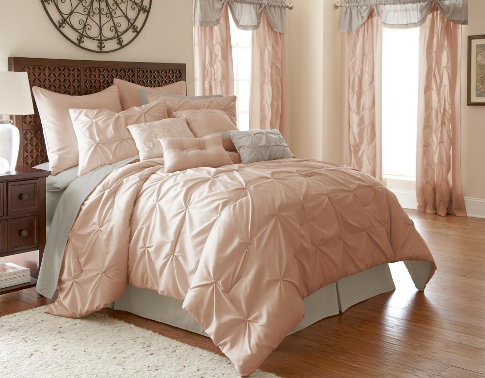Amrapur Overseas Blush Multi Reversible Queen Comforter (Blend with Polyester Fill) | 4CMF24SG-ELB-QN