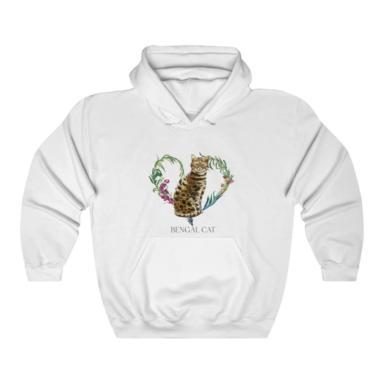 Bengal Cat Women's Unisex Heavy Blend Hoodie Sweatshirt