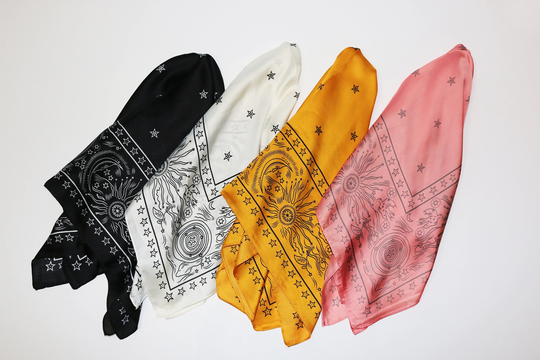 Silk Scarf - Blend Paisley Bandana Lot Square Scarves Neckerchief/Bag Scarf/Head Scarf/Head Wrap 15700N
