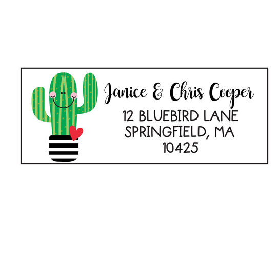 Cactus, Desert, Return Address Labels Stickers Labels, Cute Personalized