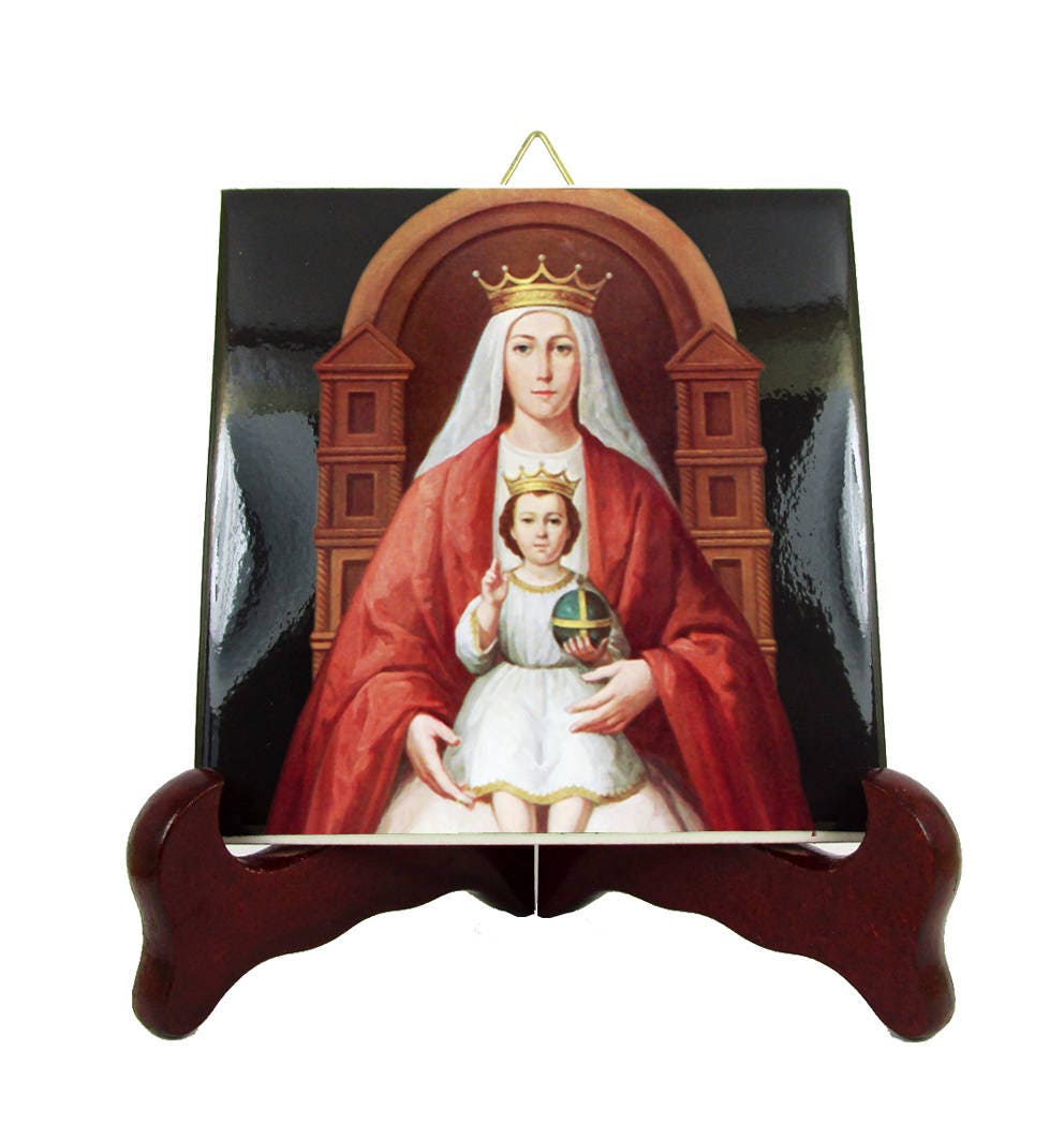 Religious Gifts - Our Lady Of Coromoto Catholic Icon On Ceramic Tile Virgen De Virgin Mary Art Religious Icons Catholicism
