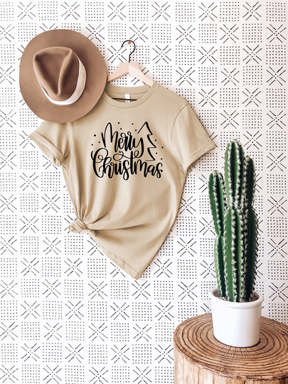 Merry Christmas Tree Shirt, T-Shirt Merry Shirt, Gift