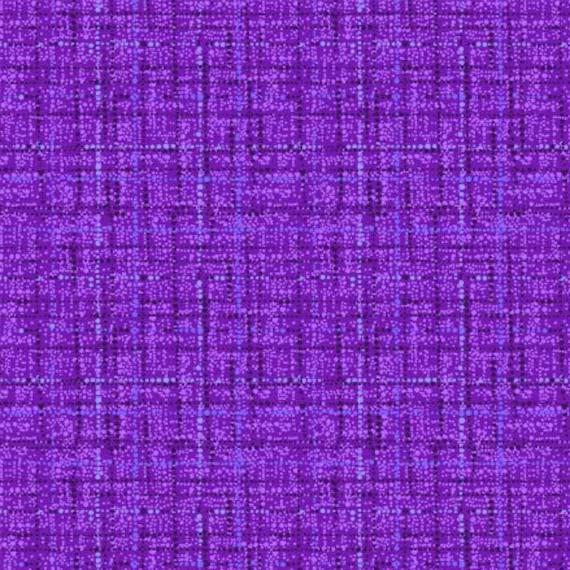 Coco ~ Purple Textured Grid Blender Cotton Fabric, Michael Miller 100% Purple Coco Fabric