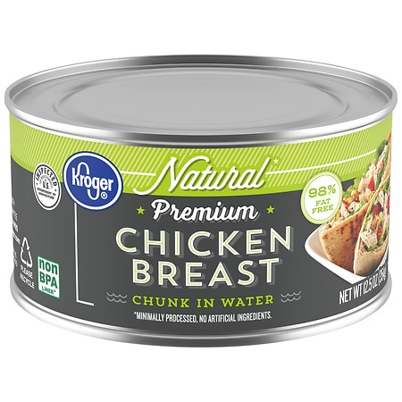 Kroger Natural Premium Chicken Breast Chunks in Water - 12.5 oz