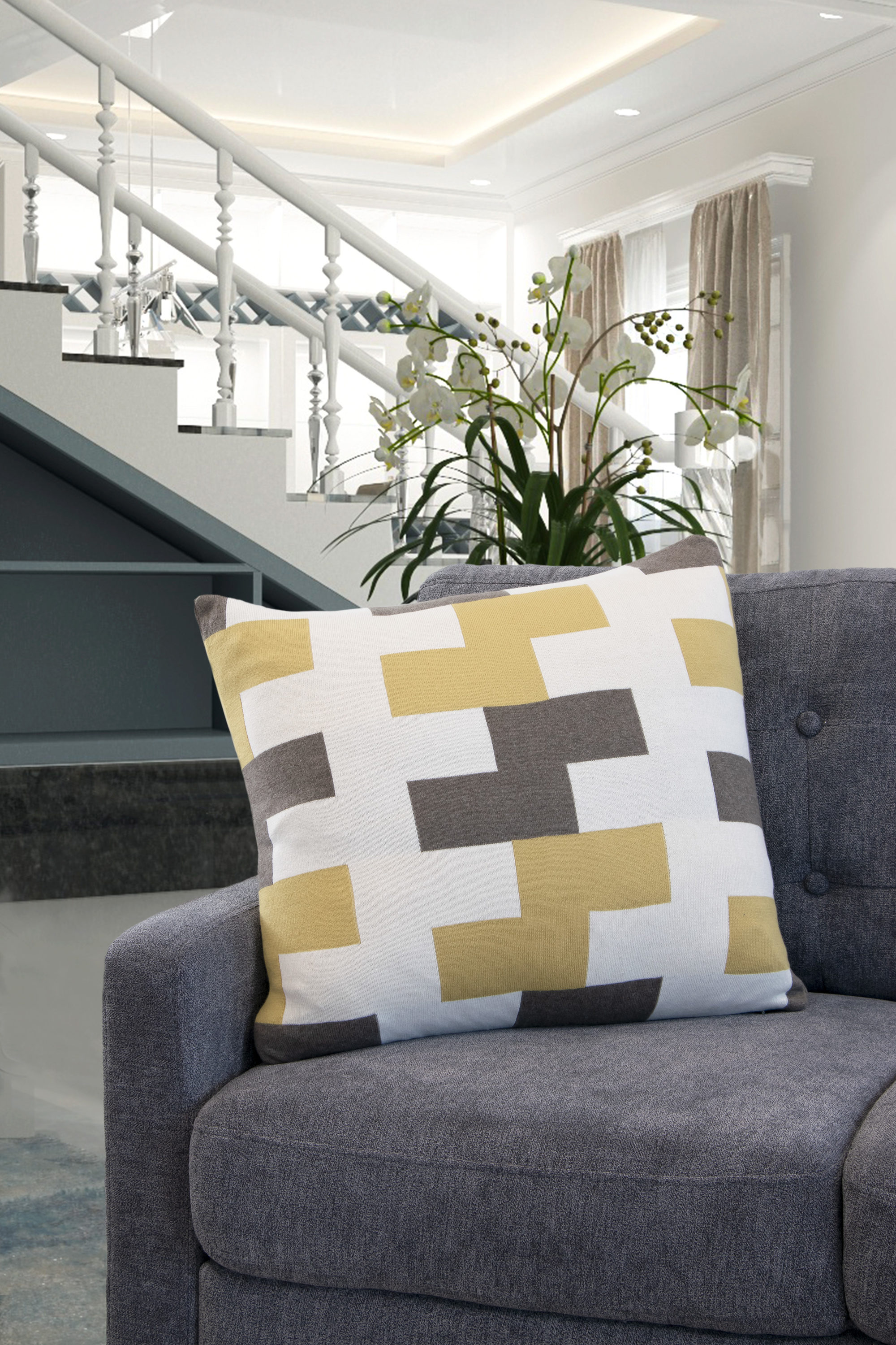 Westex 19-in x 19-in Cotton/Polyester Blend Indoor Decorative Pillow | 653008