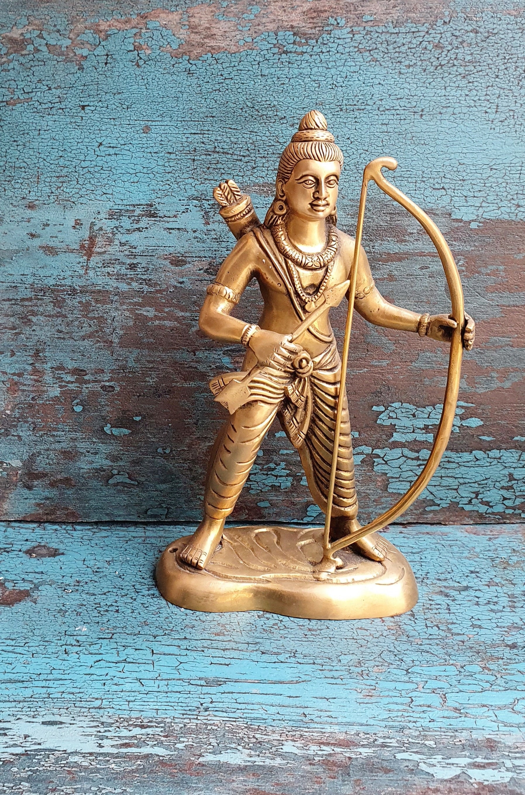 Brass Lord Rama Idol Ram Statue Murti