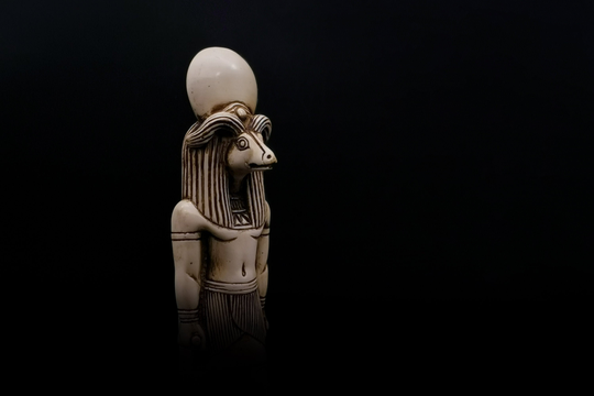 Ancient Egyptian God Khnum Statue Made in Egypt
