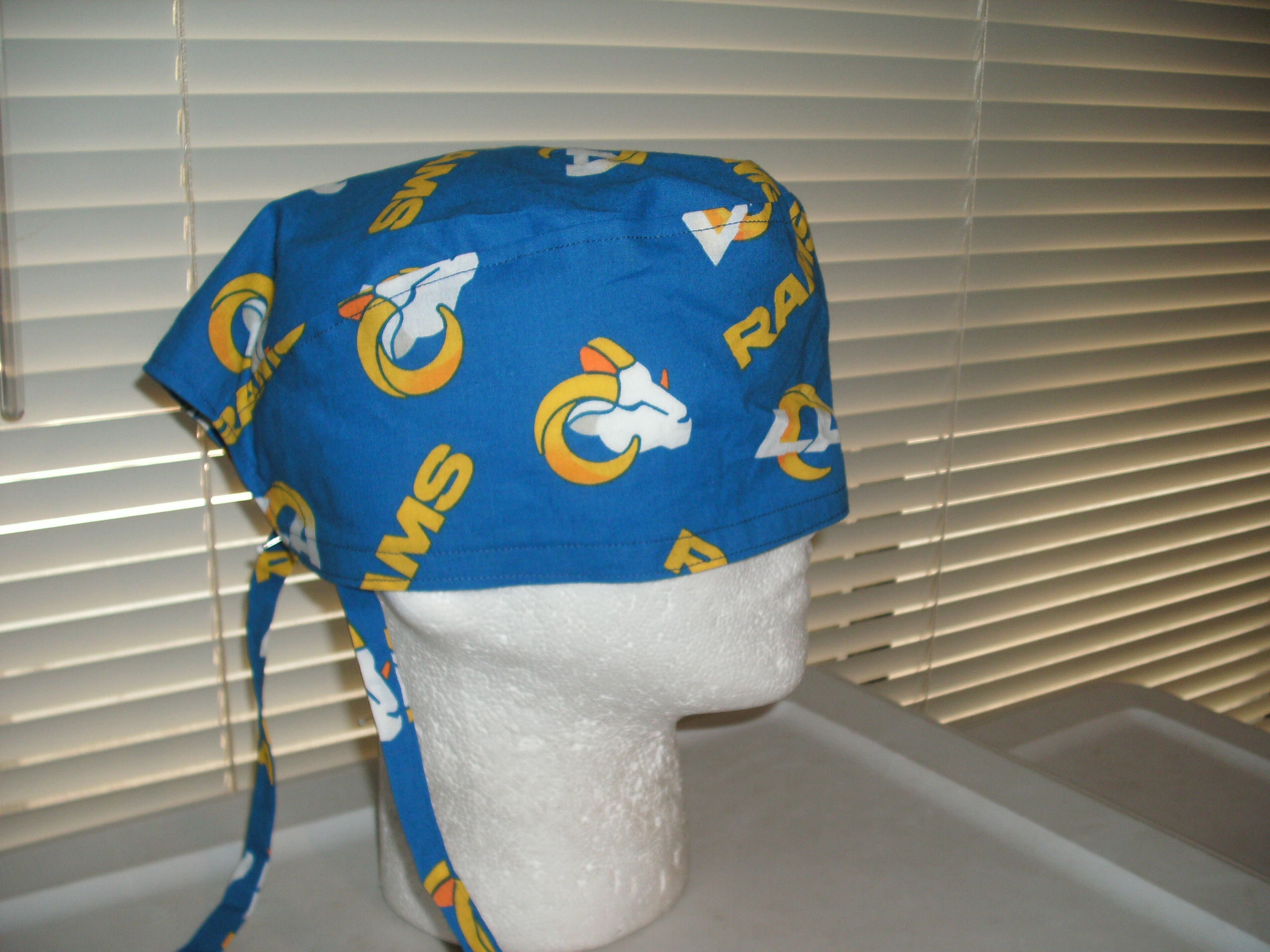 New Logo...nfl Los Angeles Rams Scrub Cap, Surgical Chemo Headwear