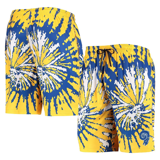 Men's FOCO Gold Los Angeles Rams Retro Static Mesh Lounge Shorts, Size: Large