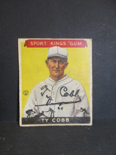 Highest Quality Ty Cobb 1933 Goudey Sport Kings Reprint Baseball Card