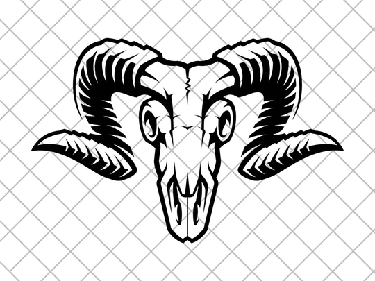 Ram Skull Vinyl Decal Sticker, 4x4 Trucks Cars Laptop Decal, For Adventure Cars, Ram Skull