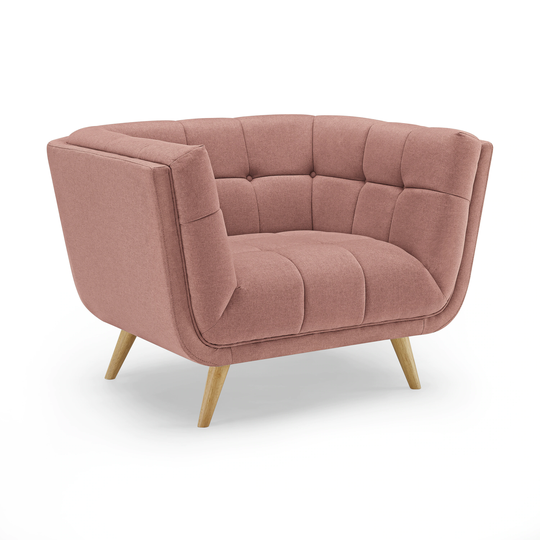 Clihome Single Seat Sofa Modern Pink Polyester/Blend Sofa | VO-SA12