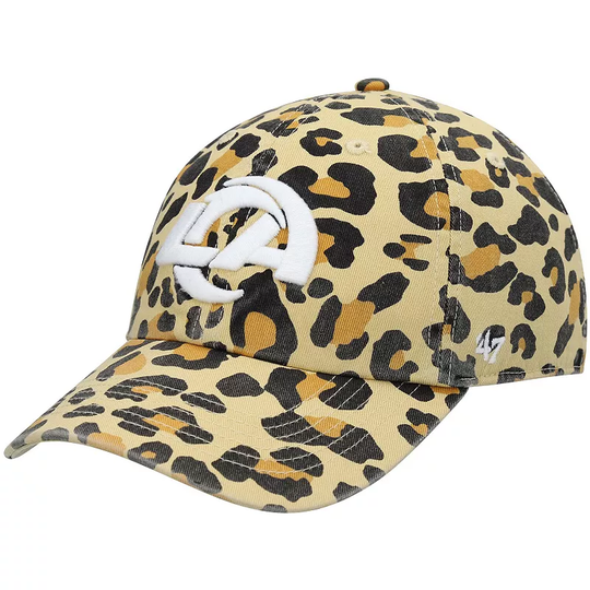 Women's '47 Tan Los Angeles Rams Bagheera Clean Up Allover Adjustable Hat, Multicolor
