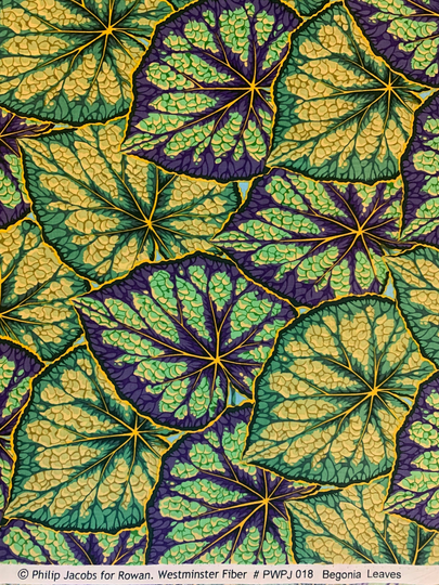 Quilting Fabric By The Yard. Begonia Leaves Philip Jacobs For Westminster