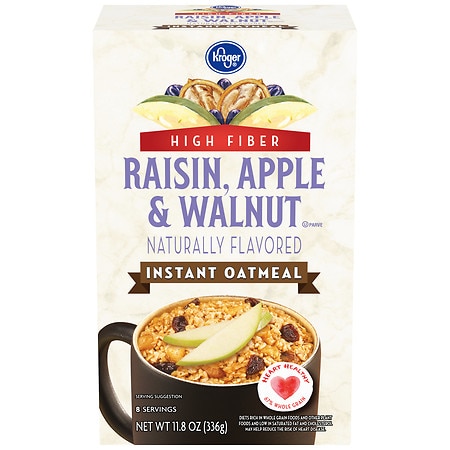 Kroger Raisin, Apple & Walnut Instant Oatmeal - 11.8 oz