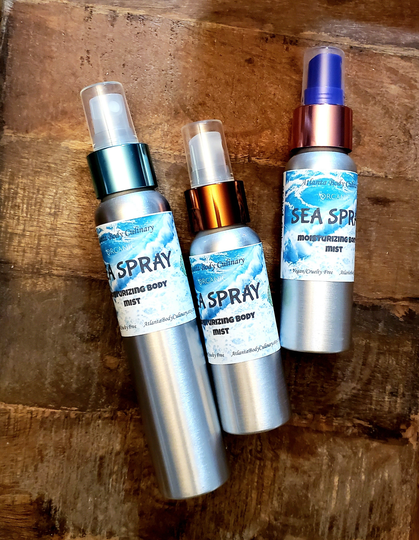 Sea Spray Moisturizing Body Mist Vegan Perfume Organic Natural