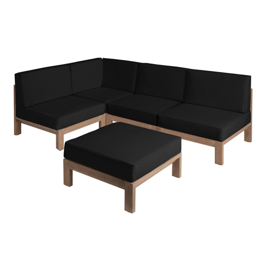 Segovia 6 Piece Modular Outdoor Patio Sofa With Slipcovers by World Market