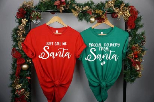Special Delivery From Santa, Pregnant Shirt, Mommy To Be, Baby Coming Soon, Family Christmas, Funny T -Shirt, Gift For Couple