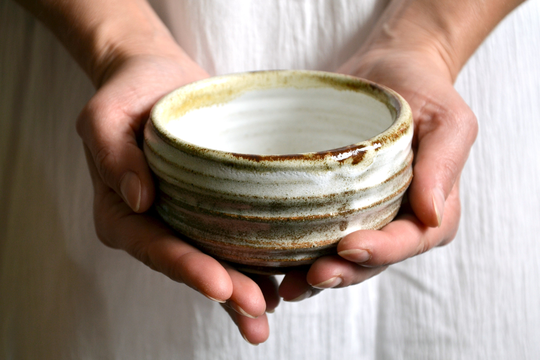 Pottery Bowl Handmade Stoneware, White Stoneware Bowl, Soup Ceramic Dish Plate, Muesli Microwave, Dishwasher Gift