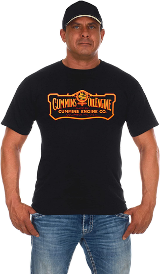 Jh Design Group Men's Cummins Engine Co. Logo Crewneck T-Shirt