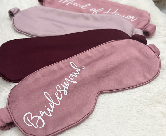 New Sleep Mask For Bridal Party, Bridesmaid Mask, Custom Bachelorette Party Gift, Personalized Eye Shades