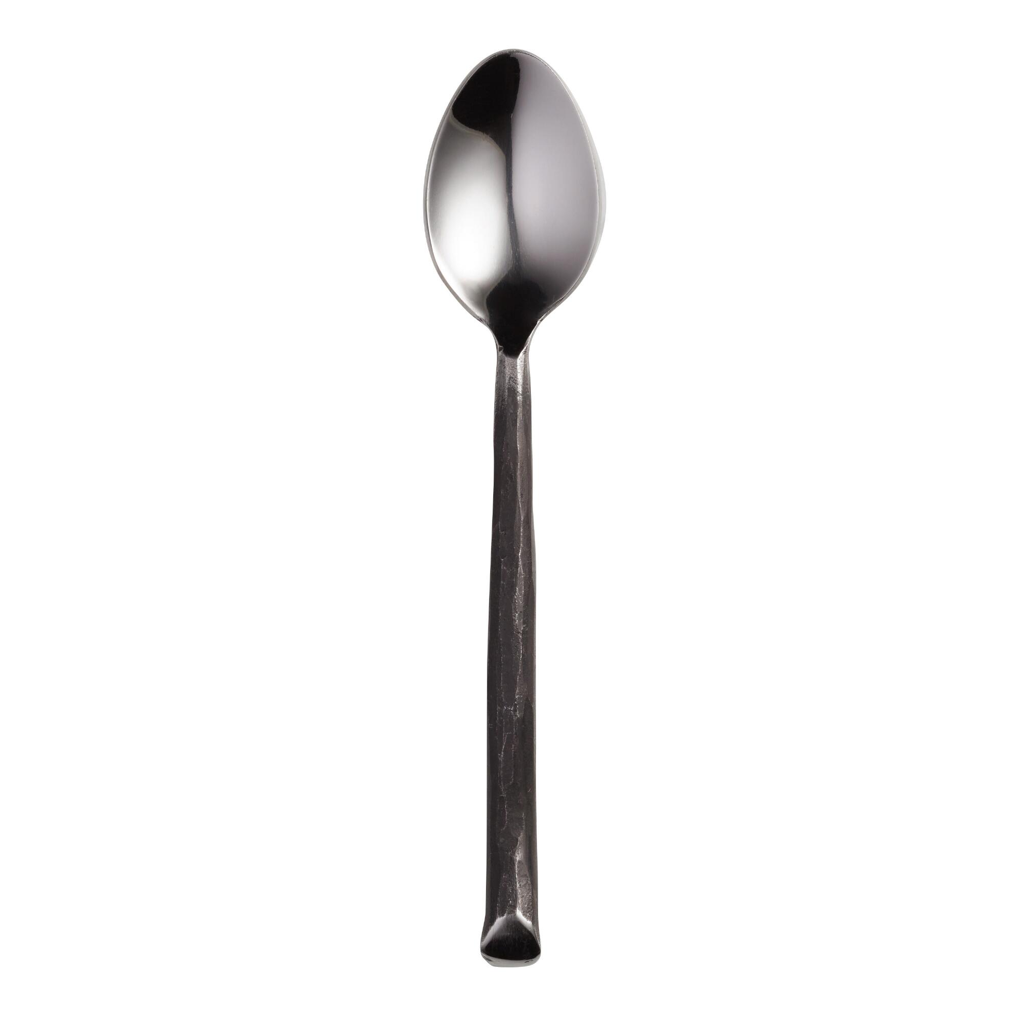 Twig Teaspoons Set of 4: Silver - Stainless Steel by World Market