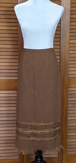 Vintage Sag Harbor Wool Blend Boot Skirt - Size 10P