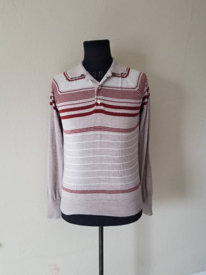 Vintage Mens Pullover Lightweight Sweater, Large, Montgomery Ward