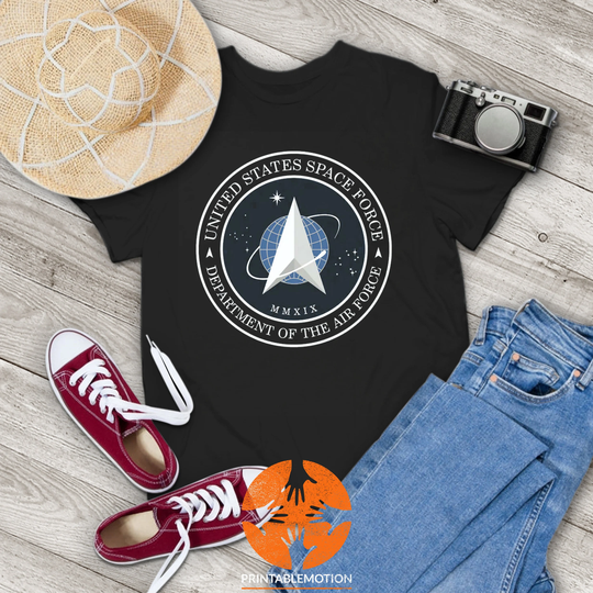 Space Force United States Tri-Blend Distressed New Logo Vintage T-Shirt, Astronomy Shirt, Universe Gift Tee For You & Your Family