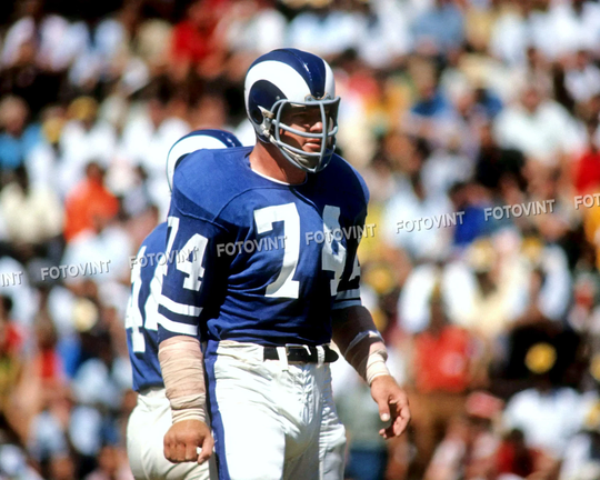 Merlin Olsen Photo Picture Los Angeles Rams Vintage Football Photograph Print 8x10, 8.5x11, 11x14 Or 16x20 | Mo1