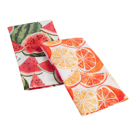 Large Scale Fruit Print Kitchen Towel - Cotton by World Market